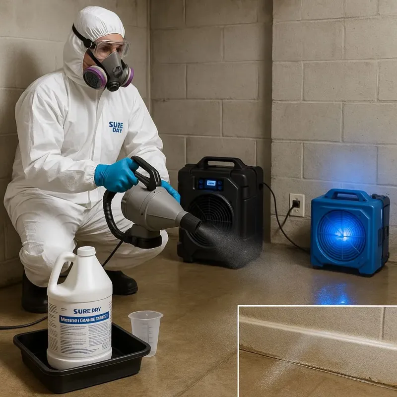 Sanitization and Odor Removal process in Oak View, CA